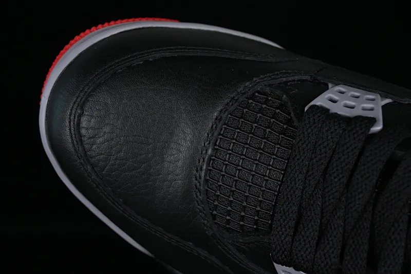 All categories Air Jordan Jordan series basketball shoes Air Jordan 4 pure original Air Jordan 4 Retro "Bred Reimagined" AJ4 Joe 4 black red FV5029-006